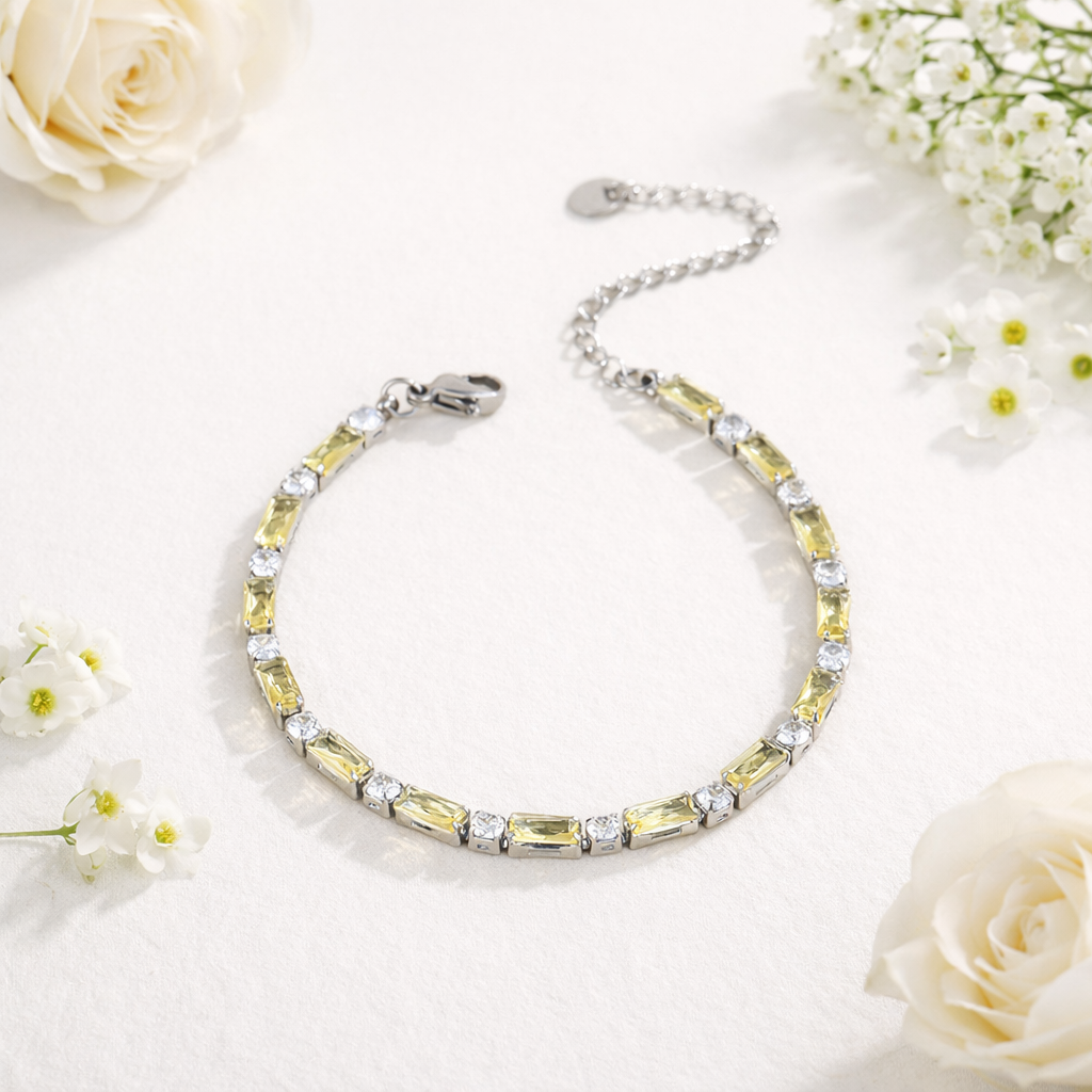 Simulated Diamonds Tennis Bracelet