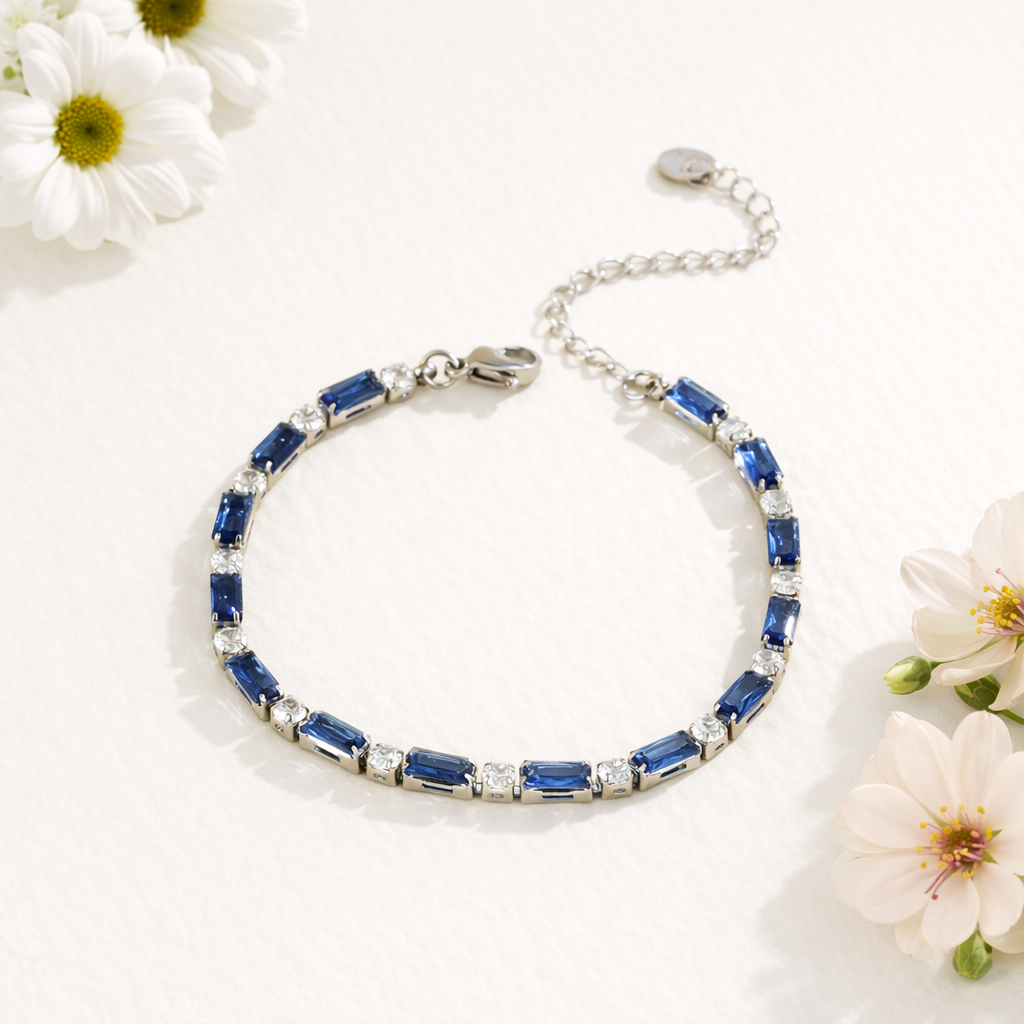 Simulated Diamonds Tennis Bracelet