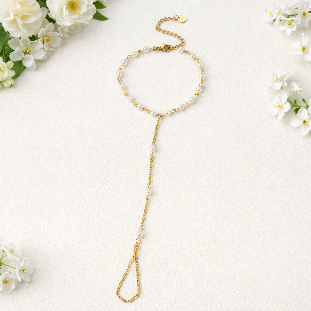 Finger Chain Charm Bracelets