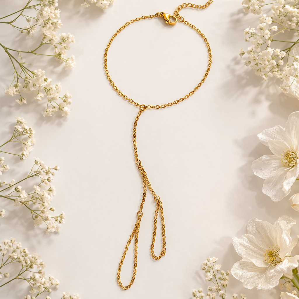 Finger Chain Charm Bracelets