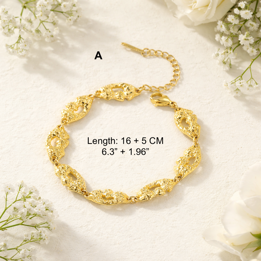 18k Gold Plated Modern Statement Bracelets