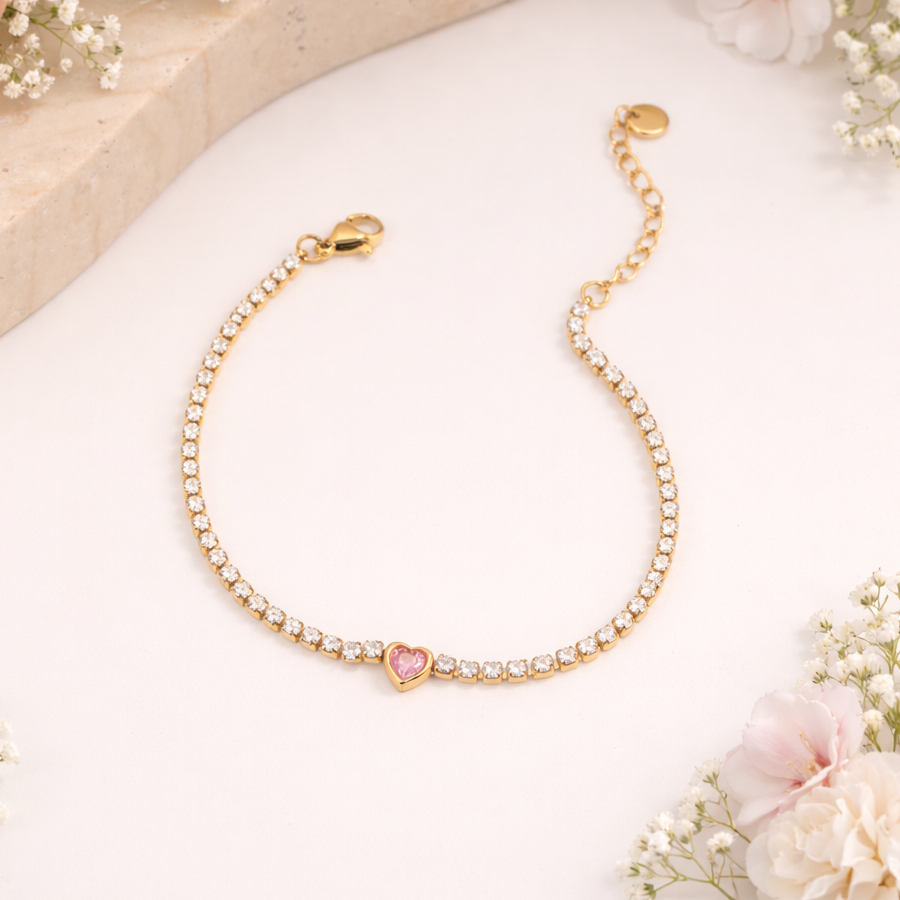 Simulated Diamonds Charm Bracelets