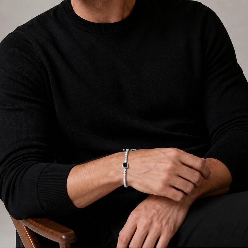 Midnight Onyx Tennis Bracelet