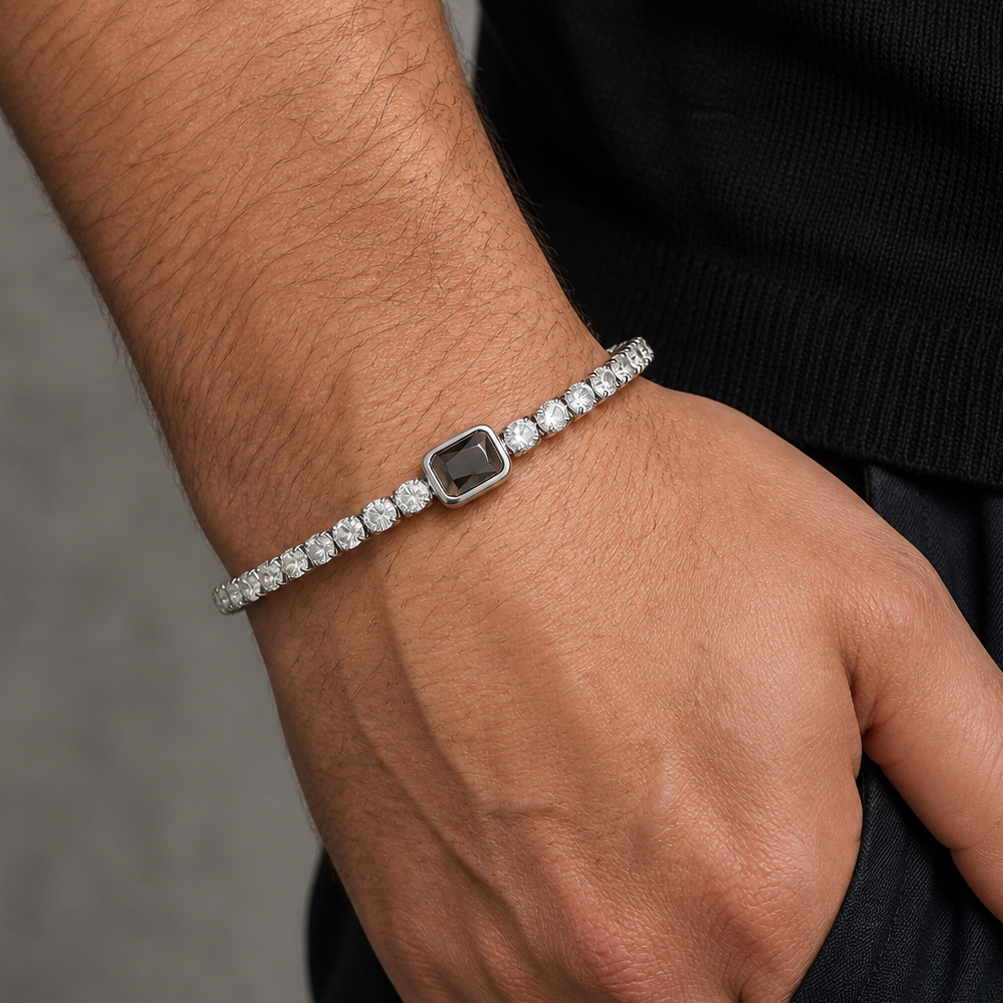 Midnight Onyx Tennis Bracelet
