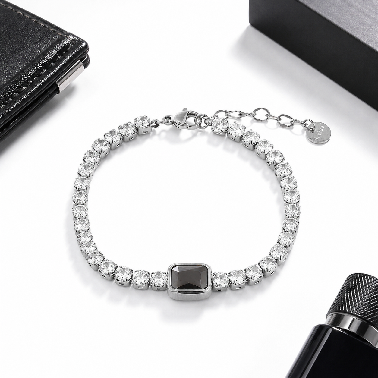 Midnight Onyx Tennis Bracelet