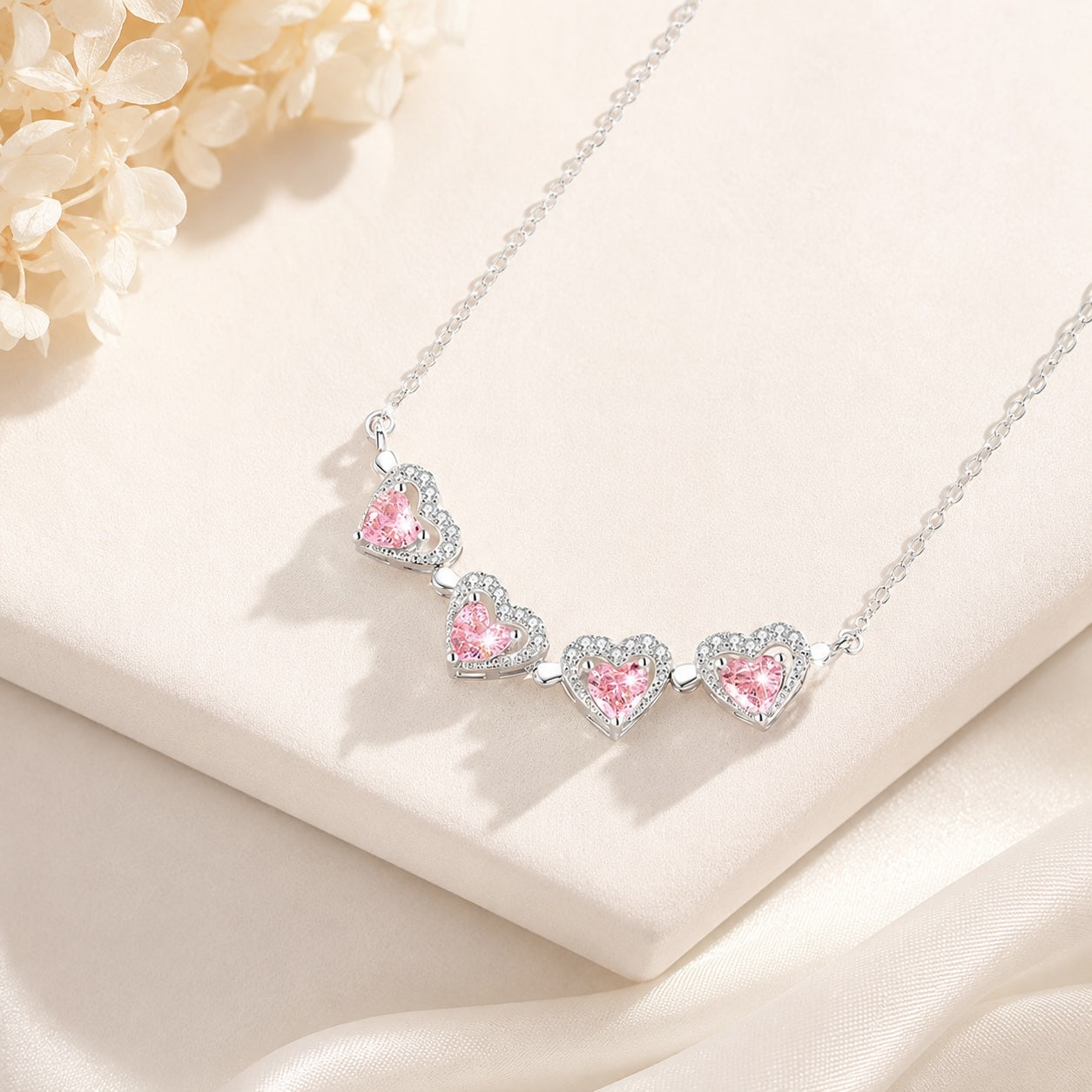 Four Leaf Charm Necklace for Women