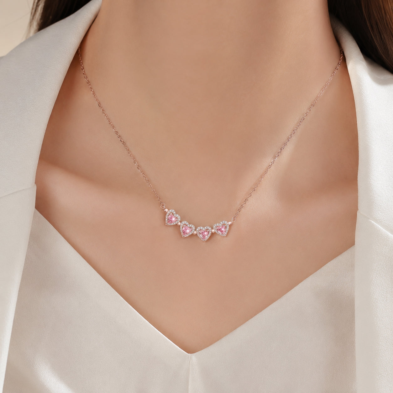 Four Leaf Charm Necklace for Women
