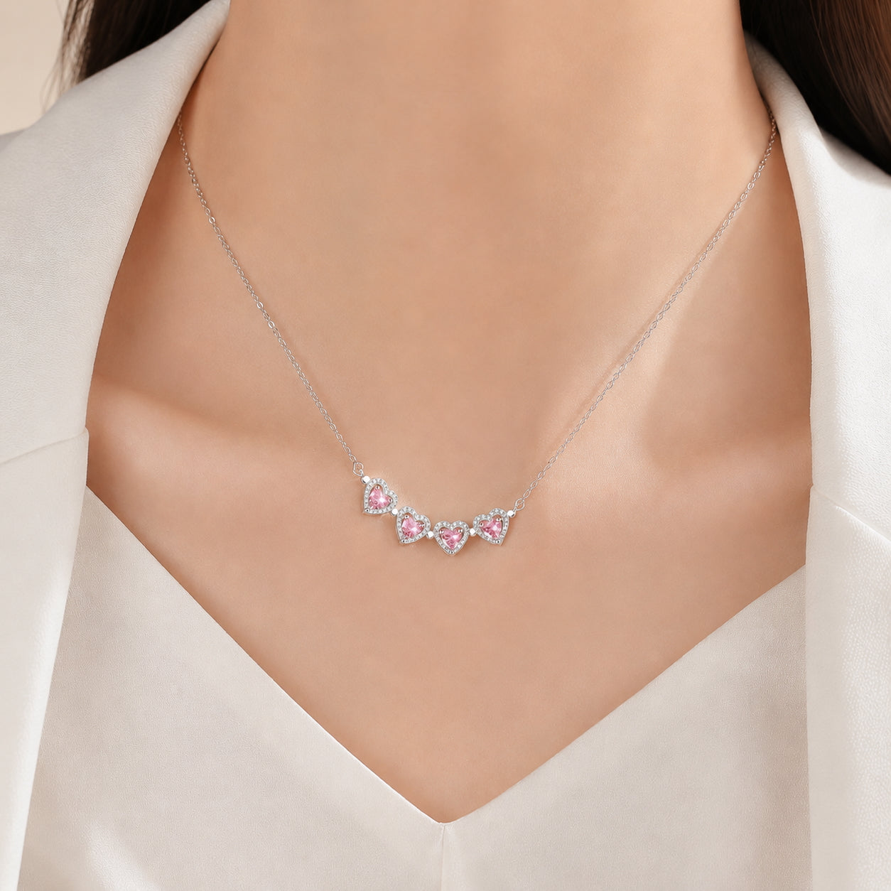 Four Leaf Charm Necklace for Women