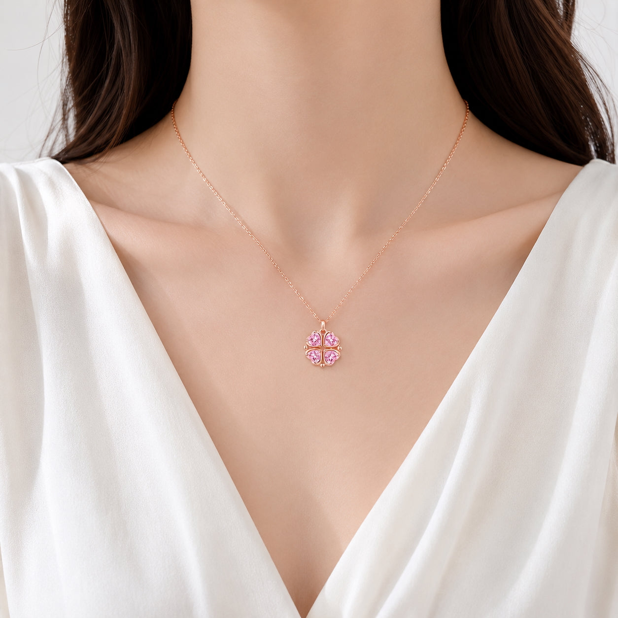 Four Leaf Clover Necklace for Women