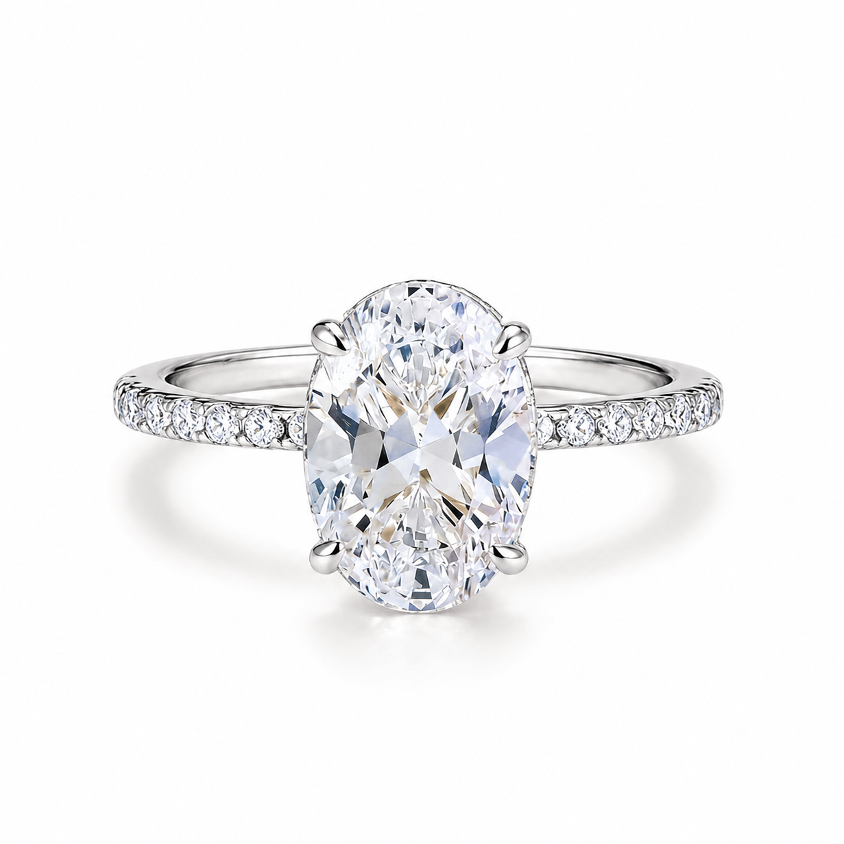 The Elaris - Simulated Diamond Women Ring - Silver
