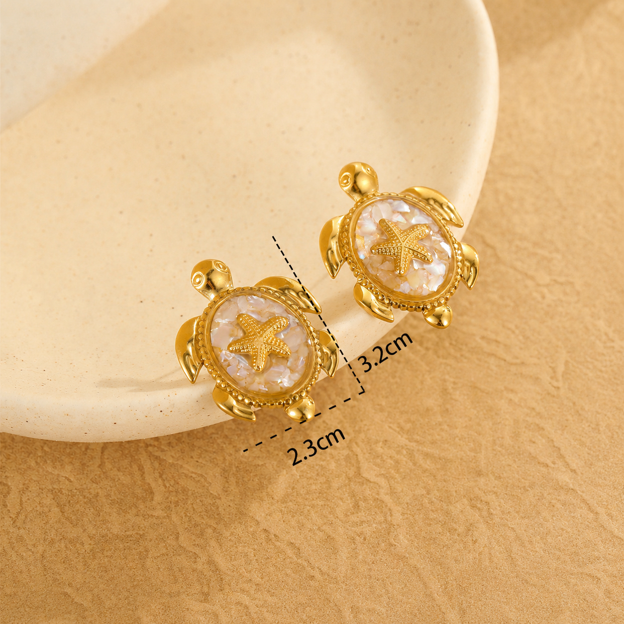 The Tortuga - Statement Studs
