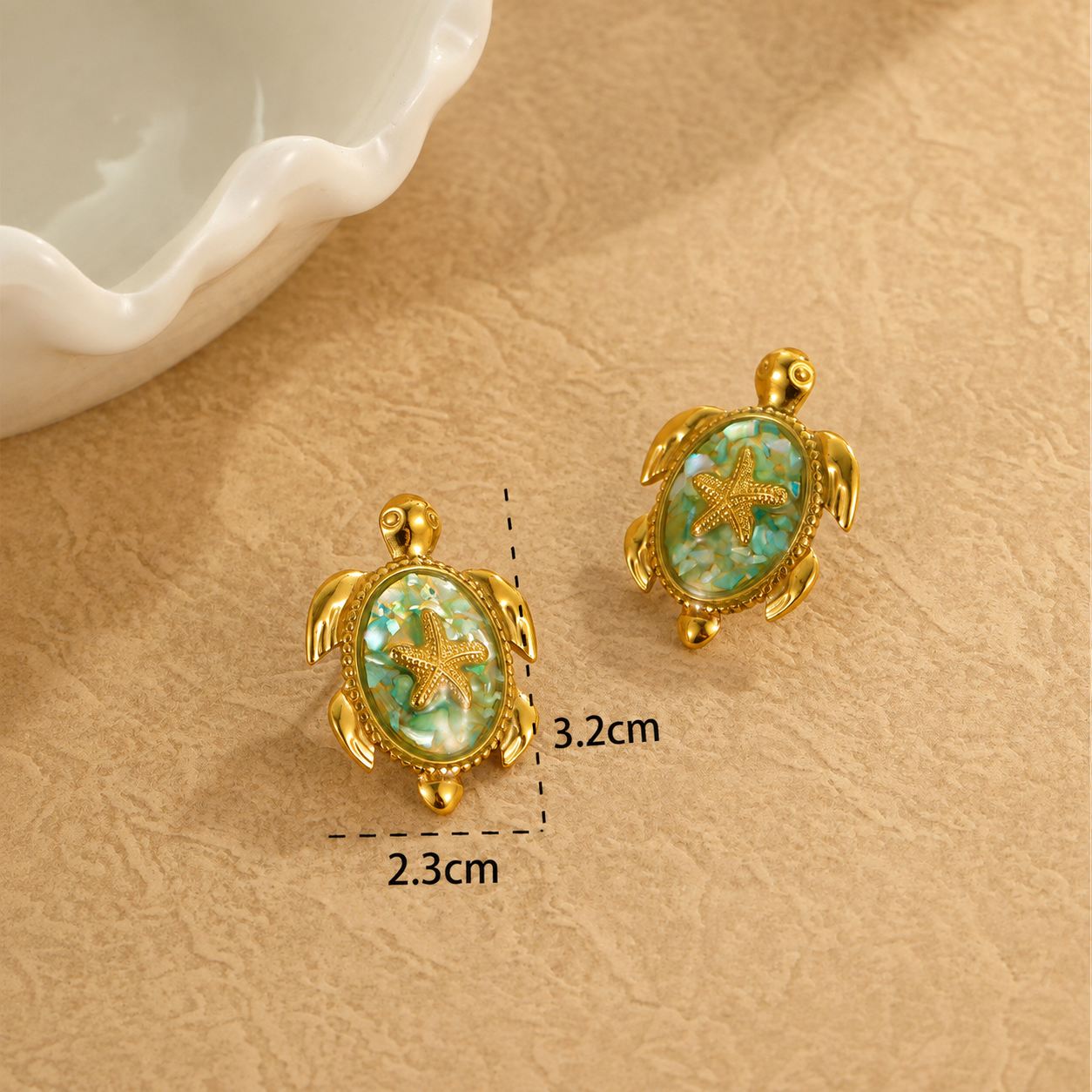 The Tortuga - Statement Studs