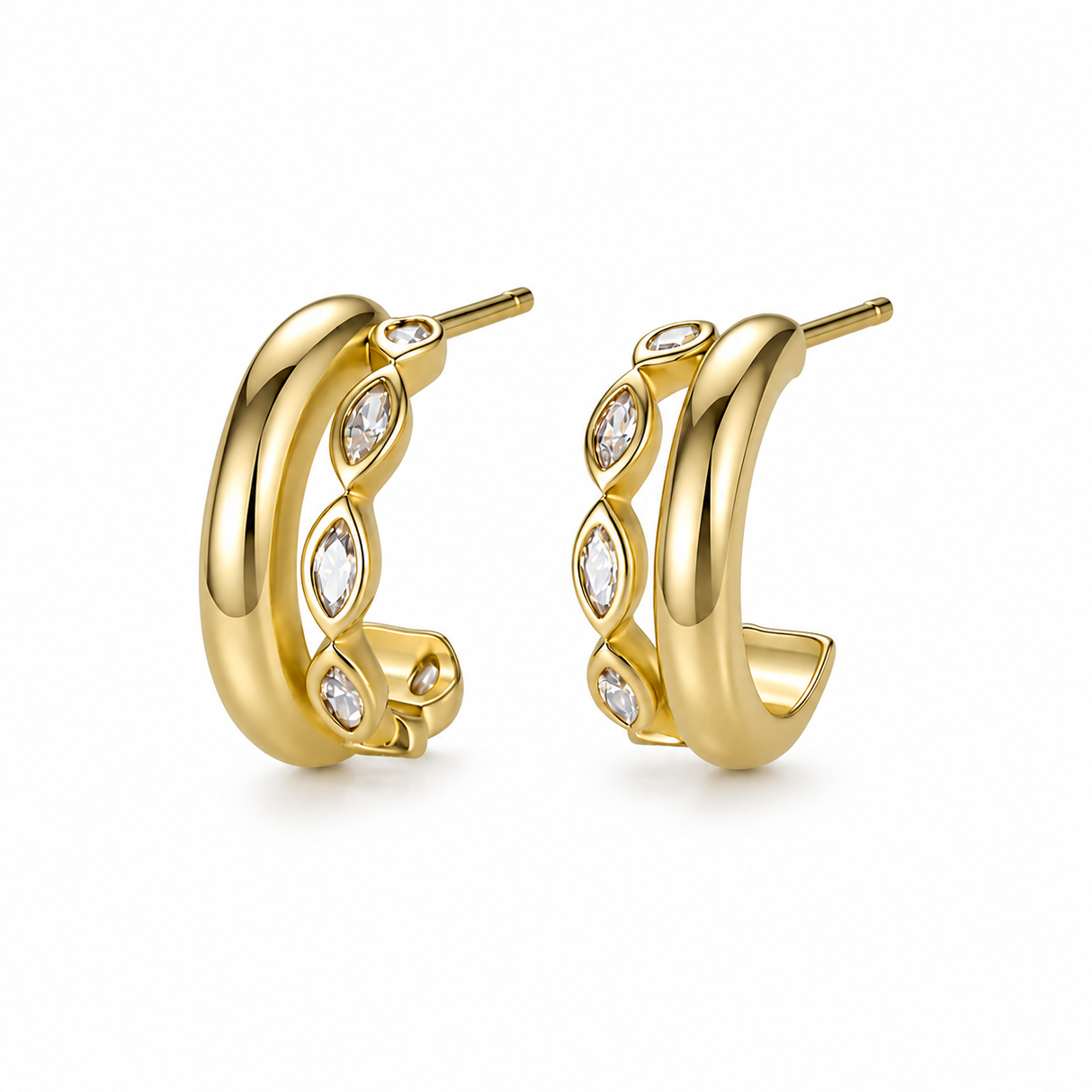 The Laurel - Statement Stud Earrings