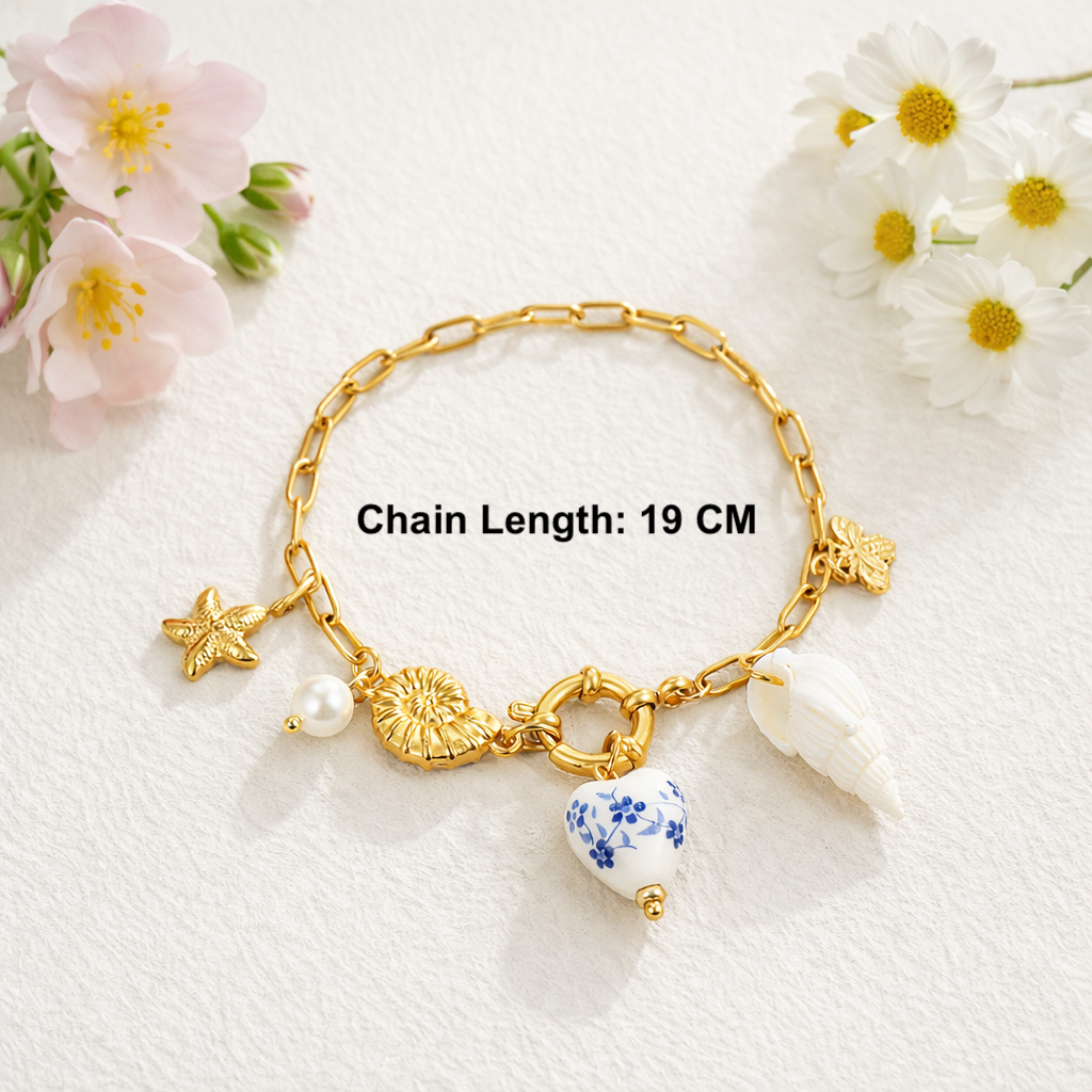 Ocean Charm Bracelet Stack