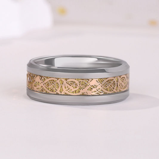 Natural Citrine Tungsten Ring