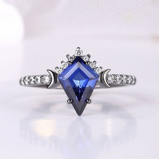 The Azuron - Blue Corundum Promise Ring