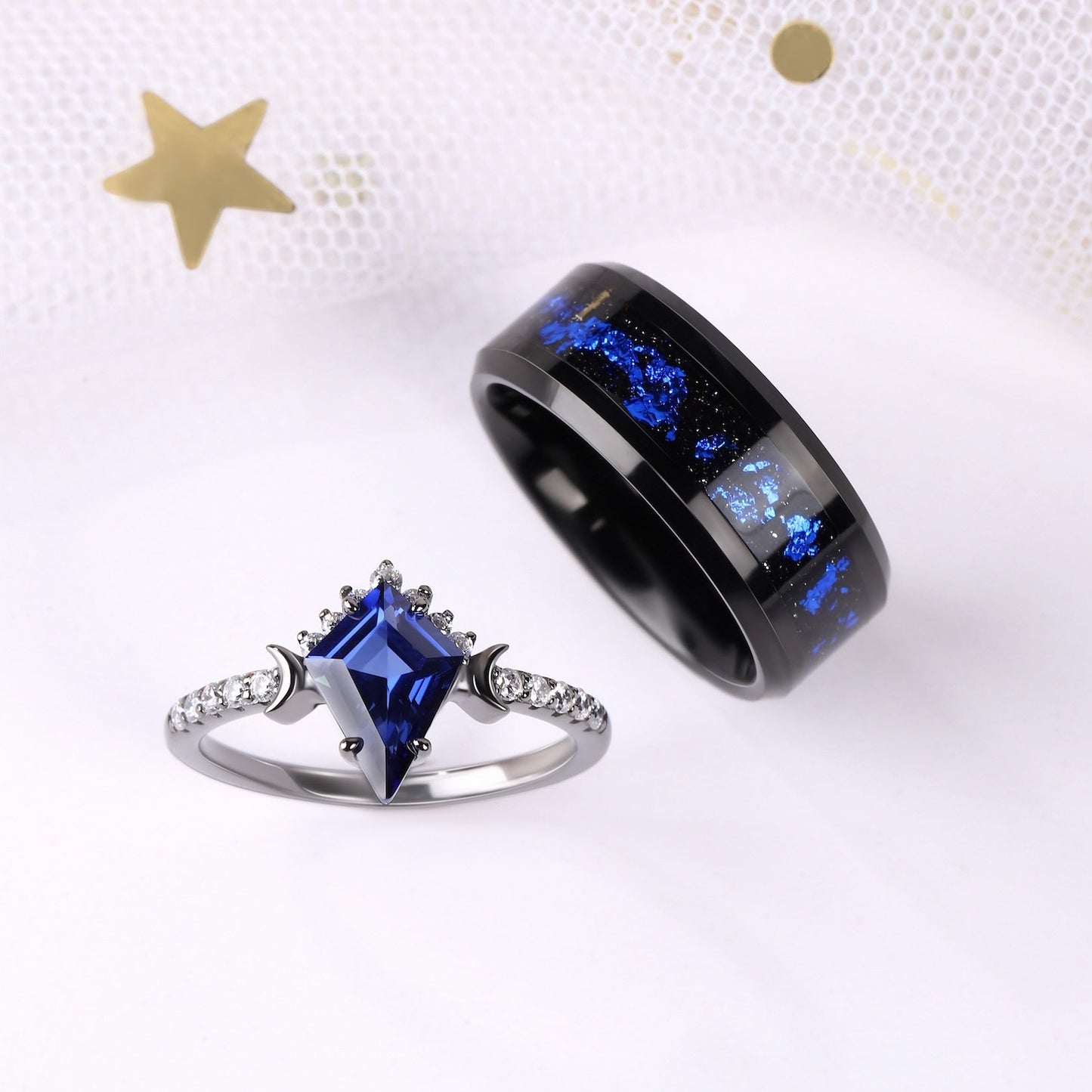 The Azuron - Couple Ring Set