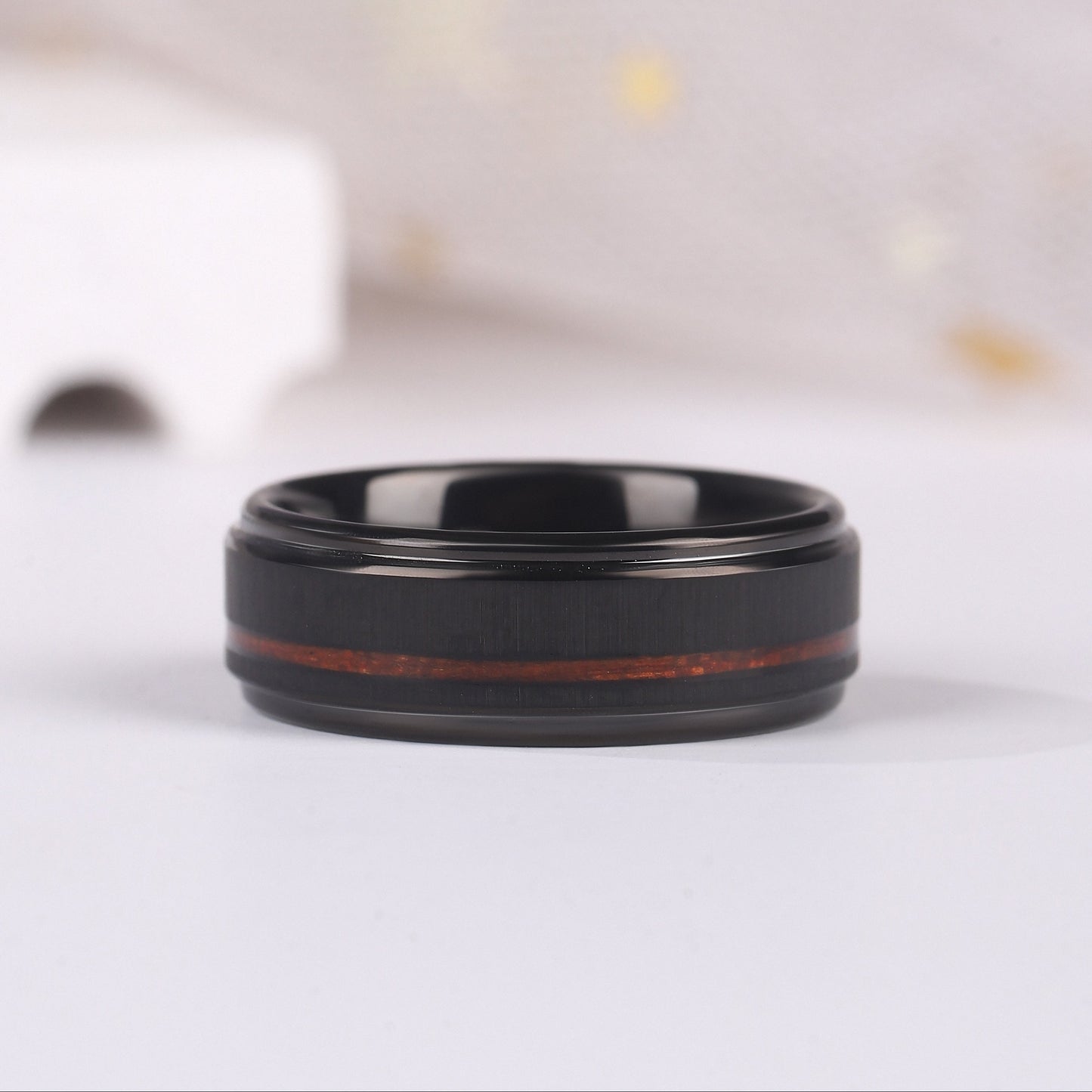 The Umber - Natural Smoky Quartz Couple Rings
