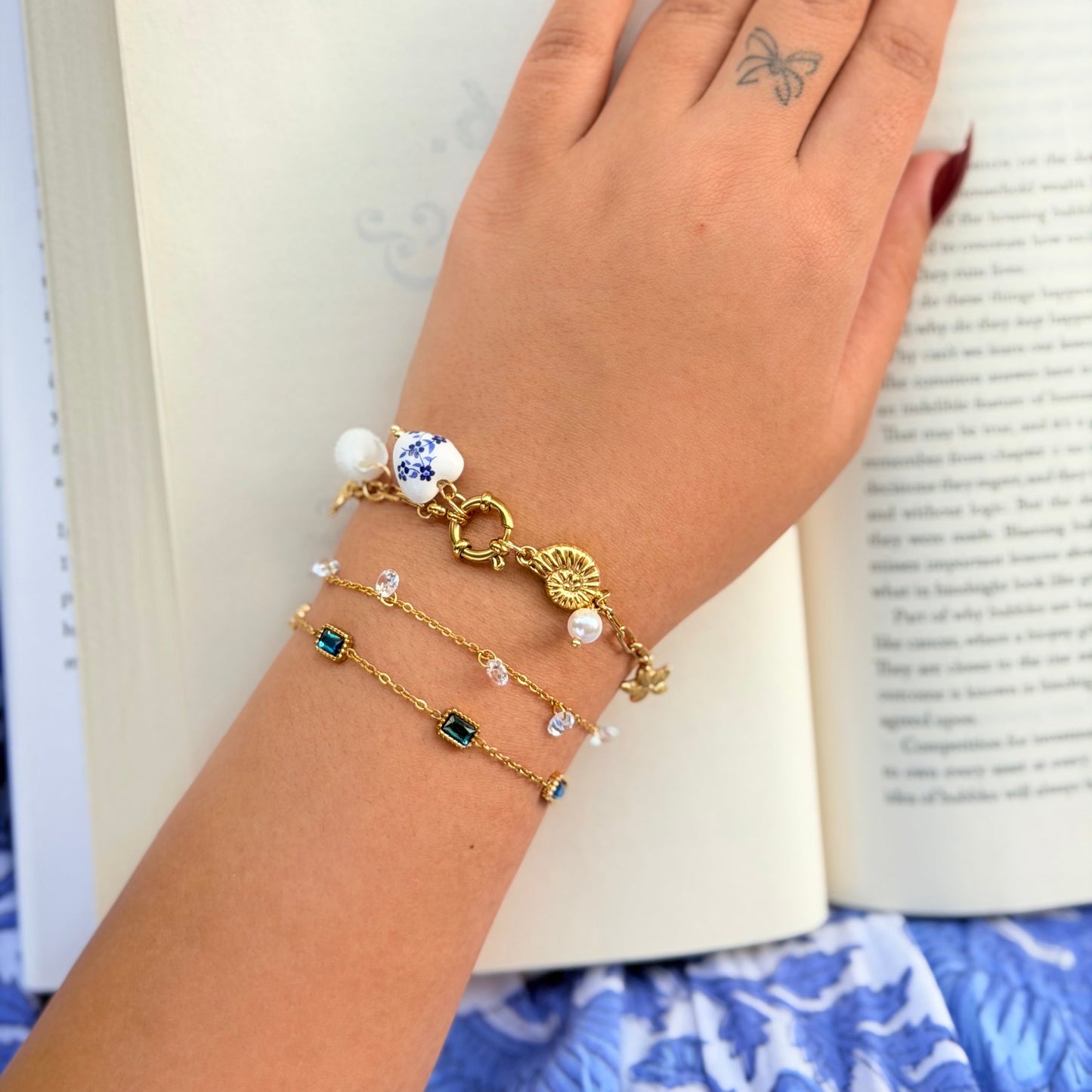 Ocean Charm Bracelet Stack