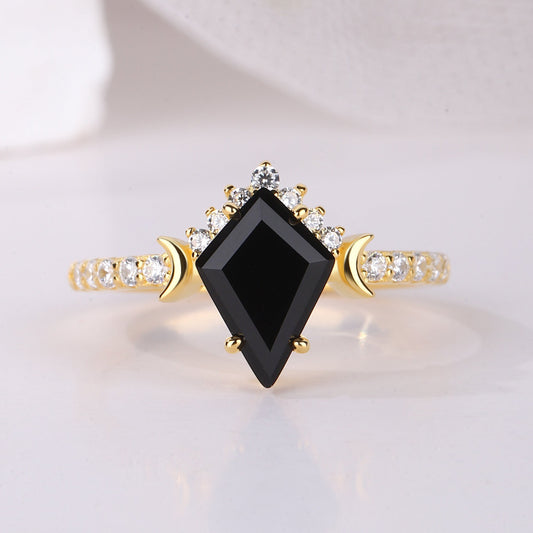 The Onyxra - Black Onyx Women Ring
