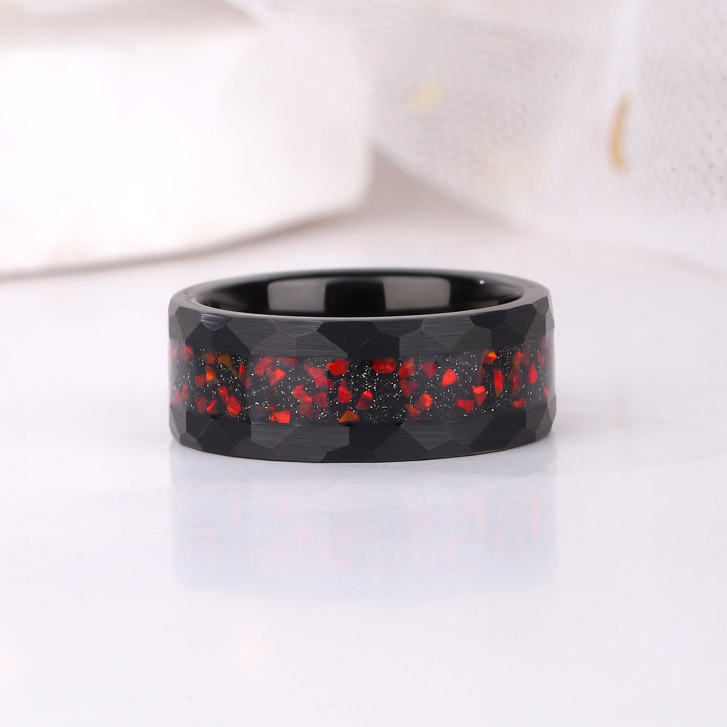 The Velmora - Natural Garnet Couple Rings