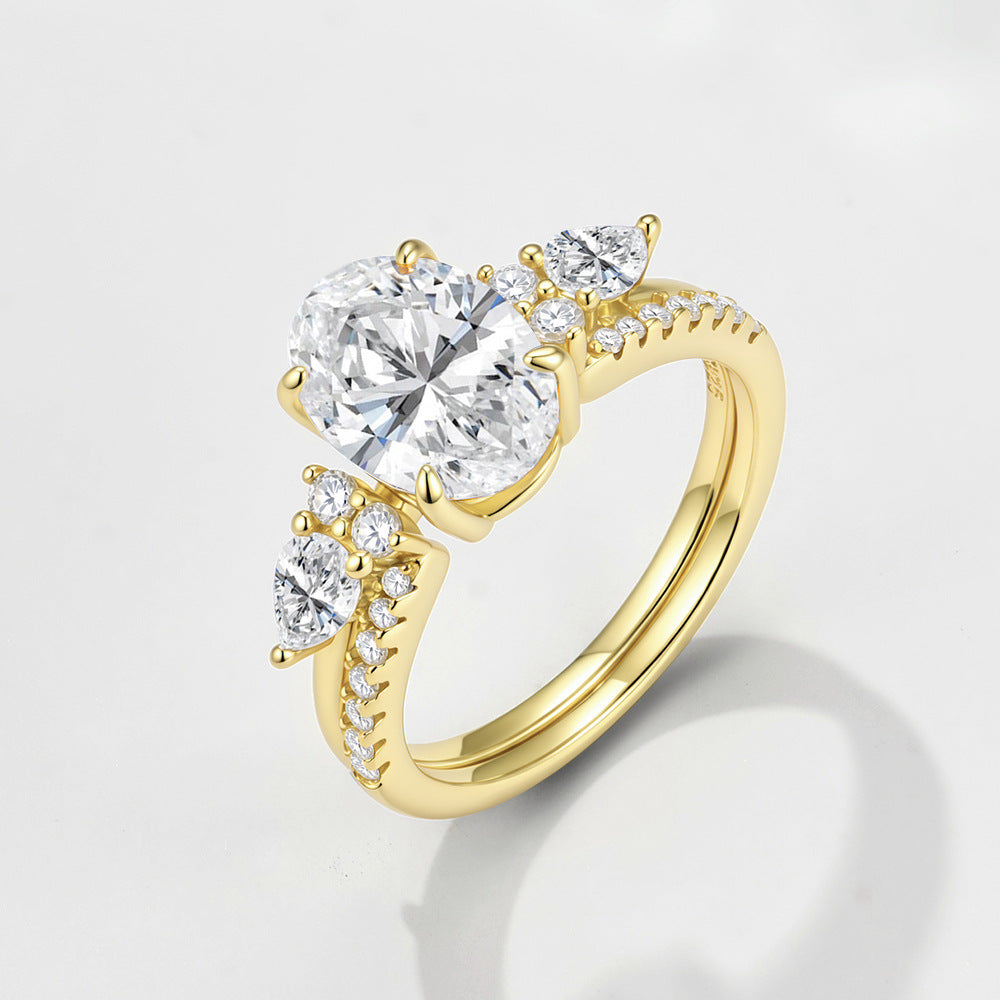 The Everly - Women Wedding Ring Set - 18k Gold