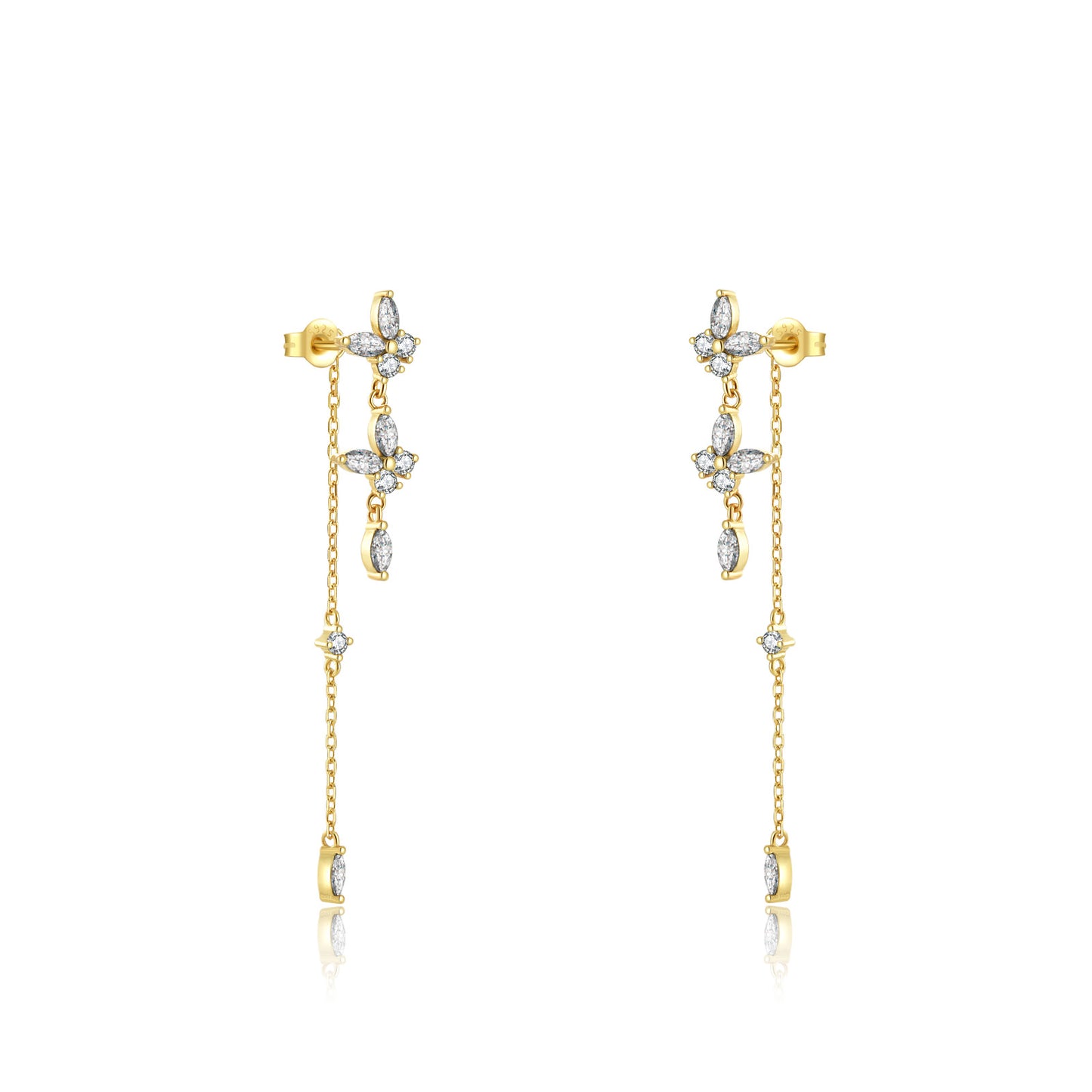 The Bloomé - Butterfly Tassel Earrings