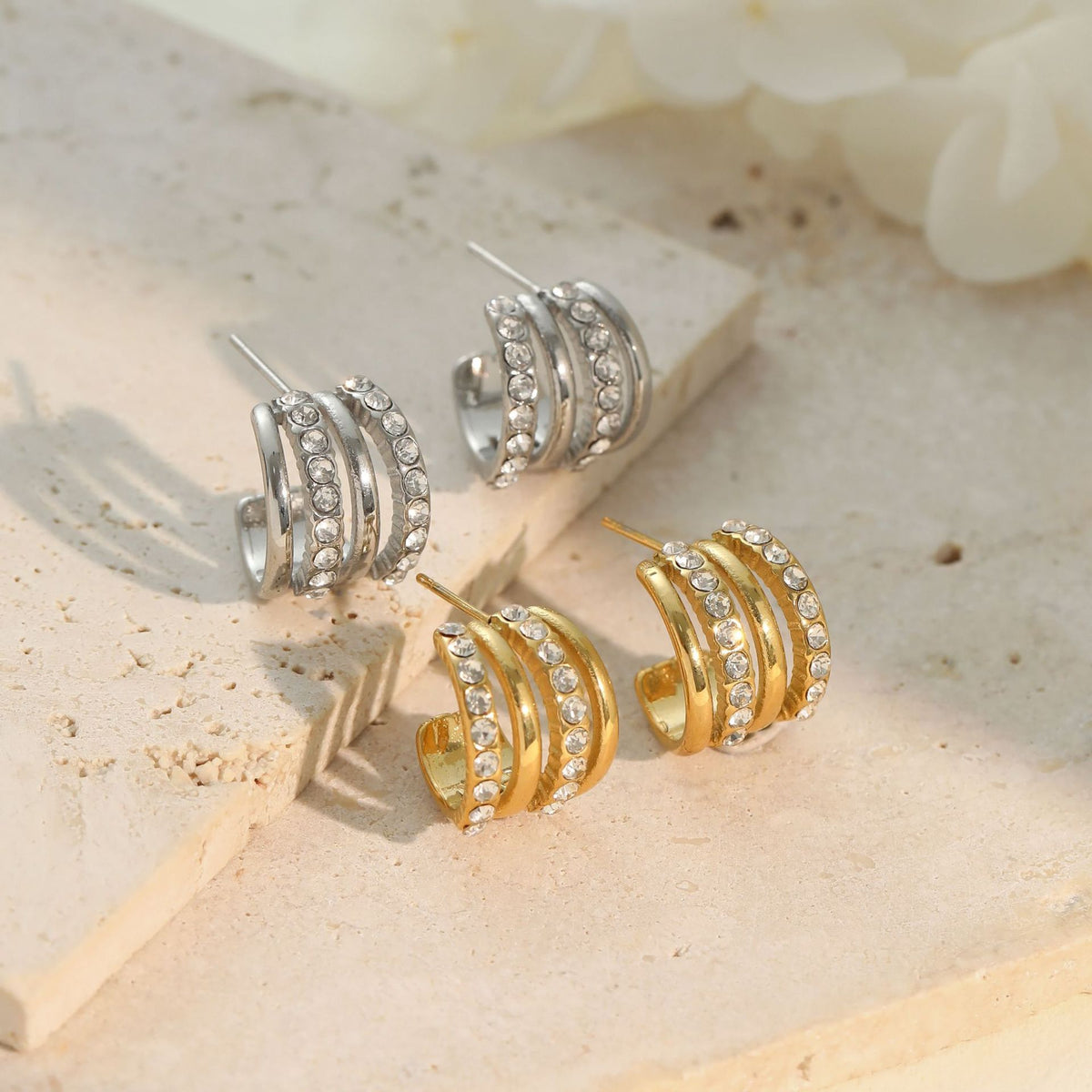 The Lumière - Statement Stud Earrings