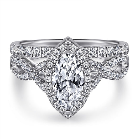 The Elysia - 1 Ct. Marquise 925 Silver Ring for Women