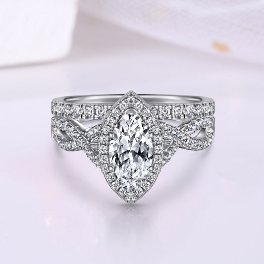 The Elysia - 1 Ct. Marquise 925 Silver Ring for Women