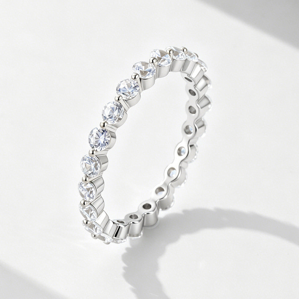 The Aster - Women Eternity Band - 18k Gold