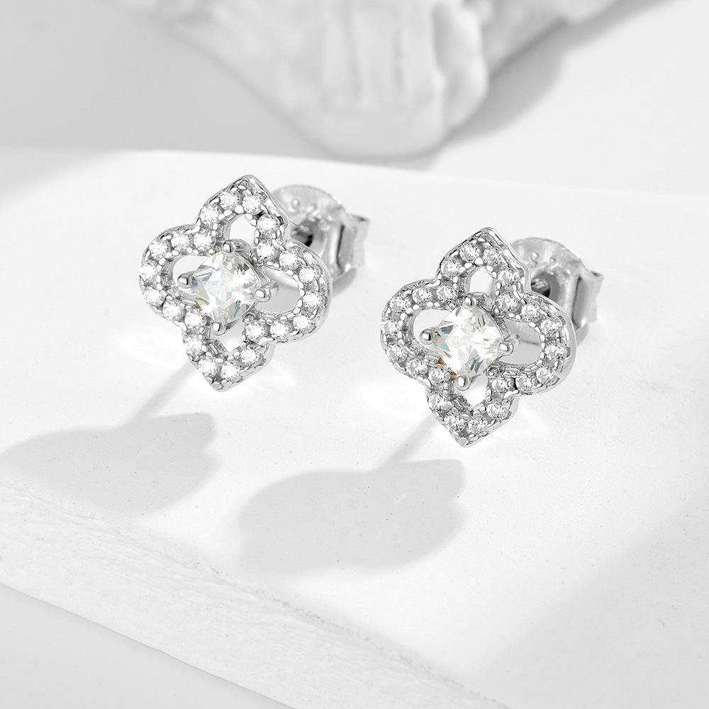 The Florelle - Four Leaf Stud Earrings