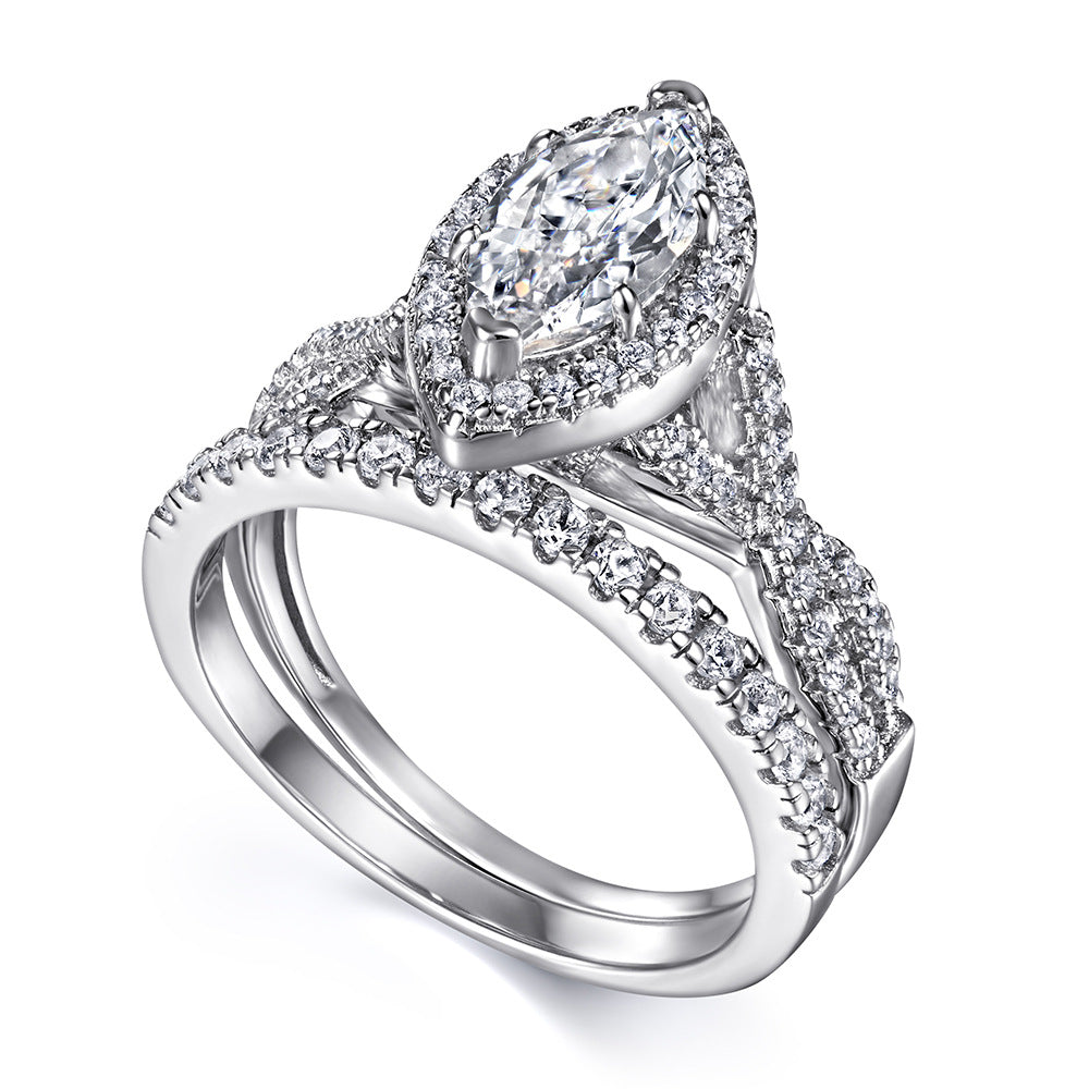 The Elysia - 1 Ct. Marquise 925 Silver Ring for Women