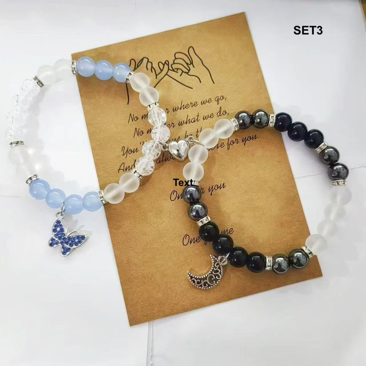 Cute Cat! Beaded Bracelet Set