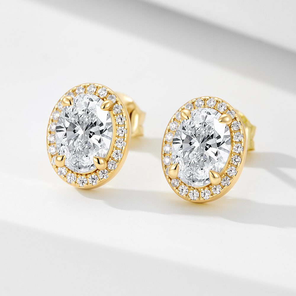 The Éclat - Halo Stud Earrings