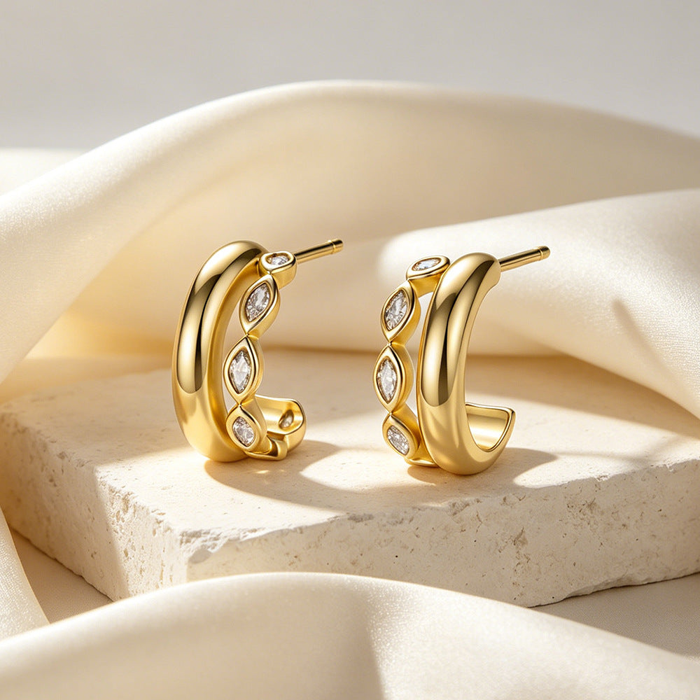 The Laurel - Statement Stud Earrings