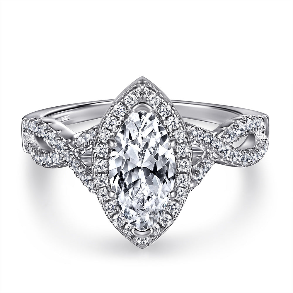 The Elysia - 1 Ct. Marquise 925 Silver Ring for Women