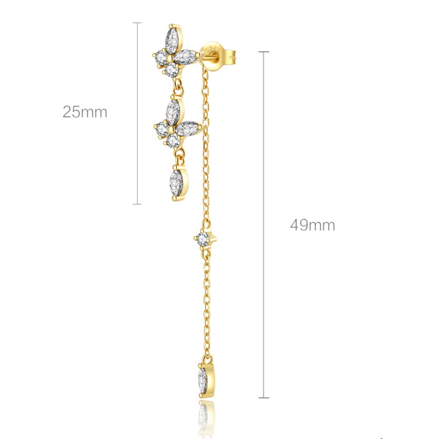 The Bloomé - Butterfly Tassel Earrings