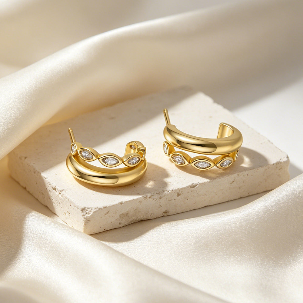 The Laurel - Statement Stud Earrings