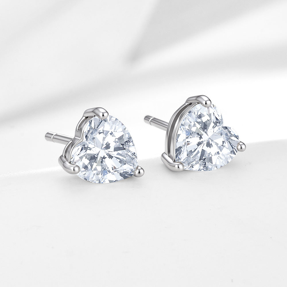 The Amour - Heart Stud Earrings