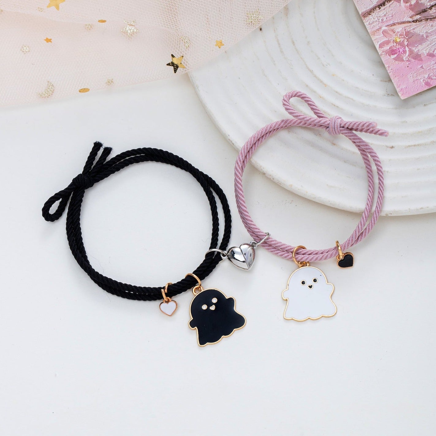 Boo! Halloween Couple Bracelets