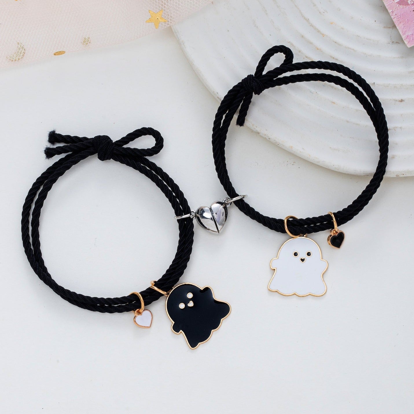 Boo! Halloween Couple Bracelets