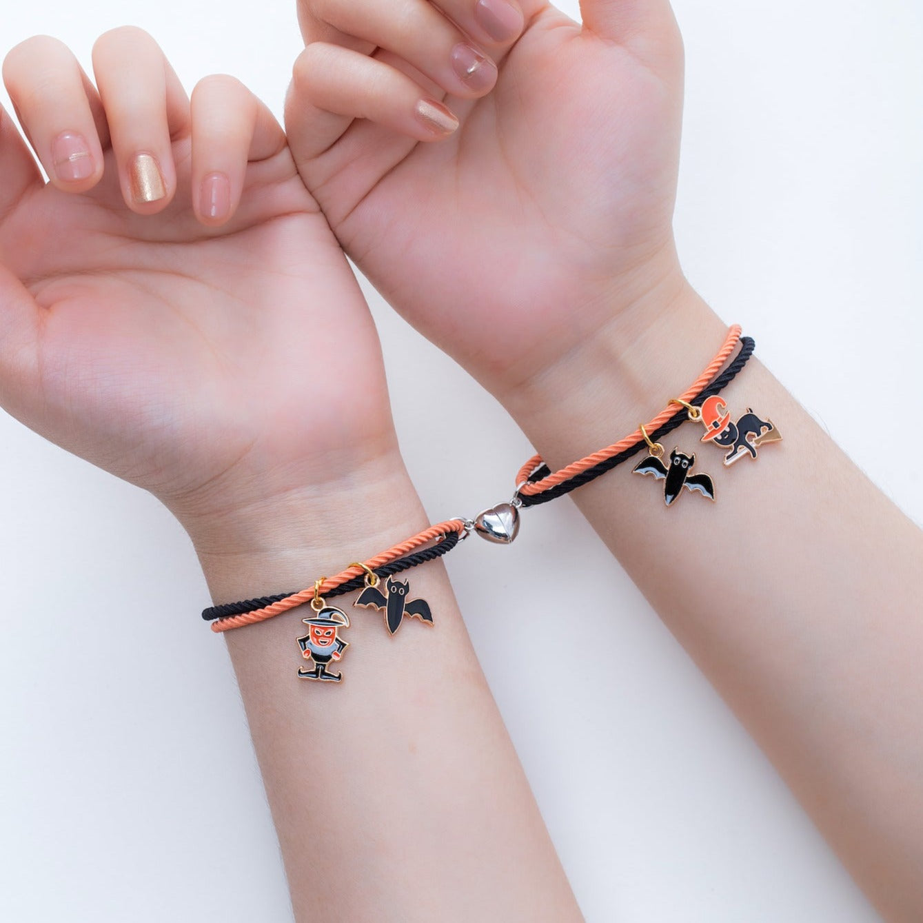 Boo! Pumpkin Halloween Matching Bracelets