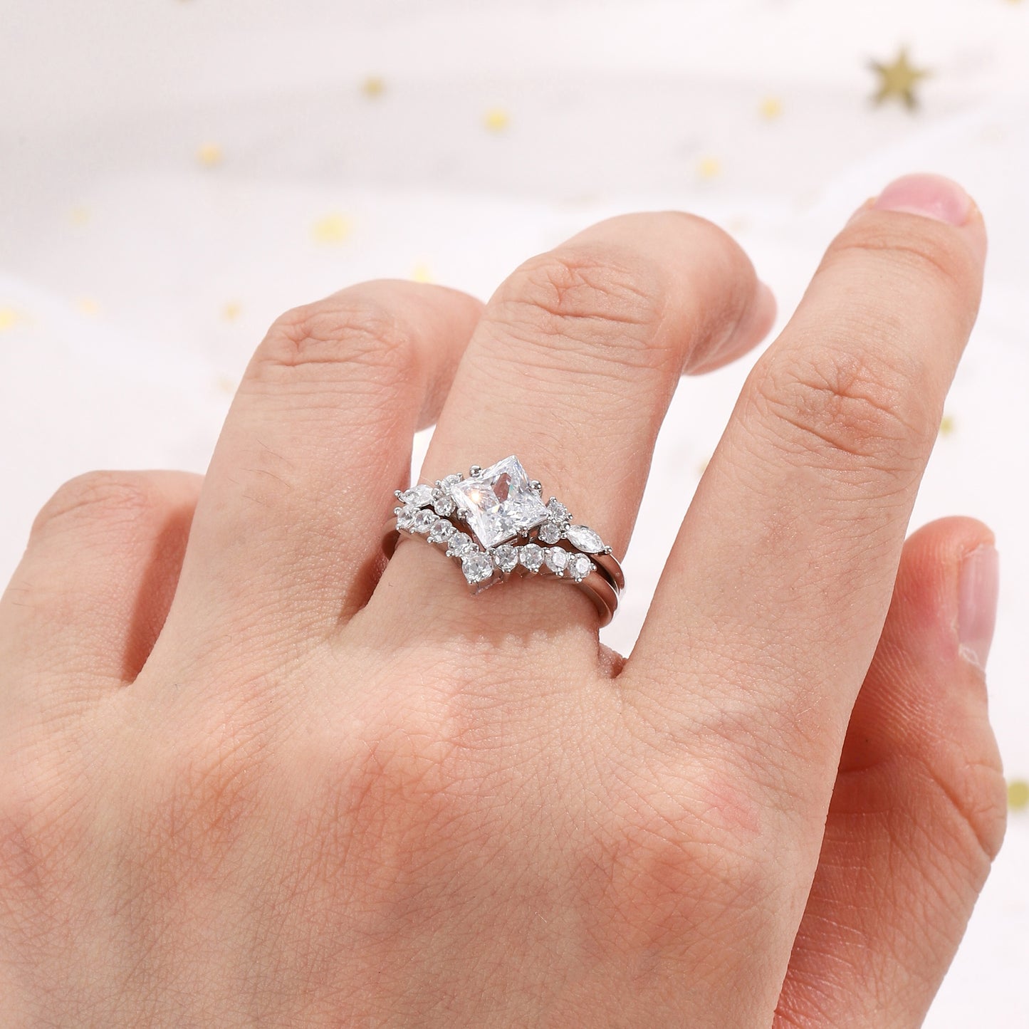 The Orbitra - Women Wedding Ring Set