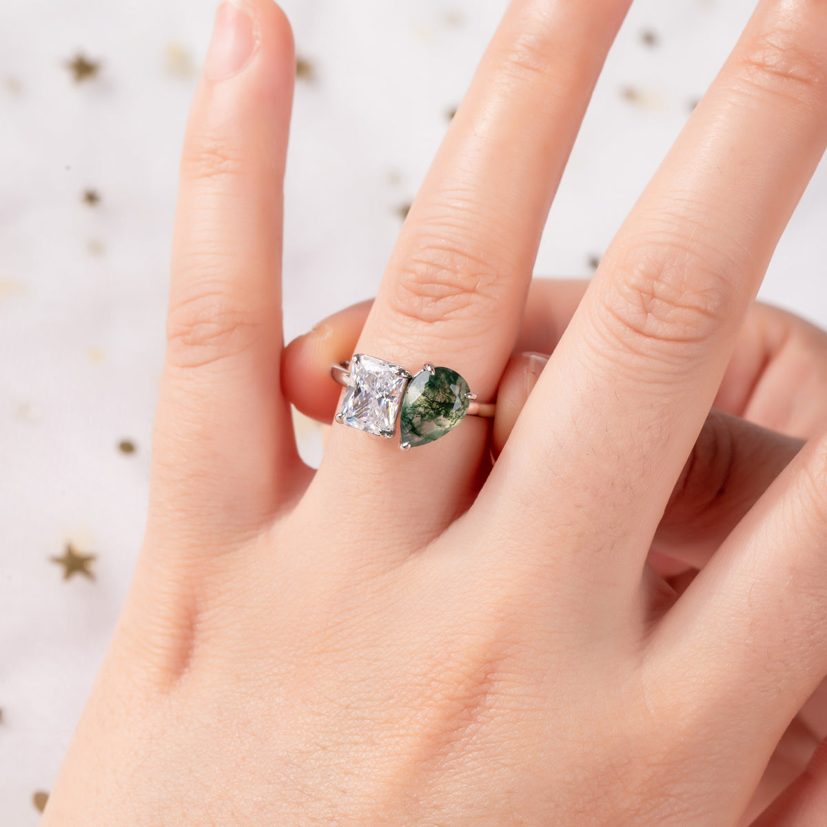 The Grove - Double Stone Women Ring