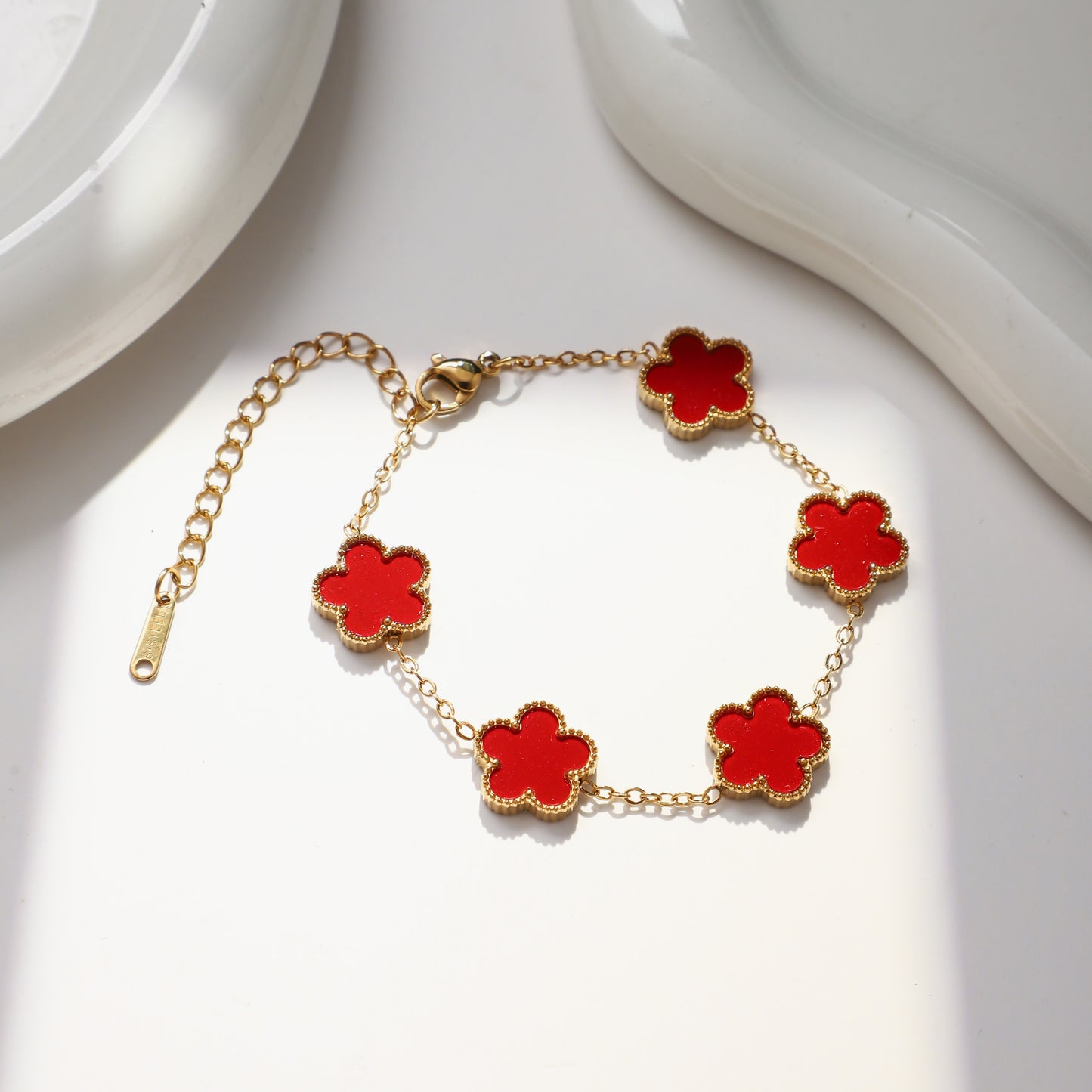Lucky Charm Four-Leaves Clover Bracelet