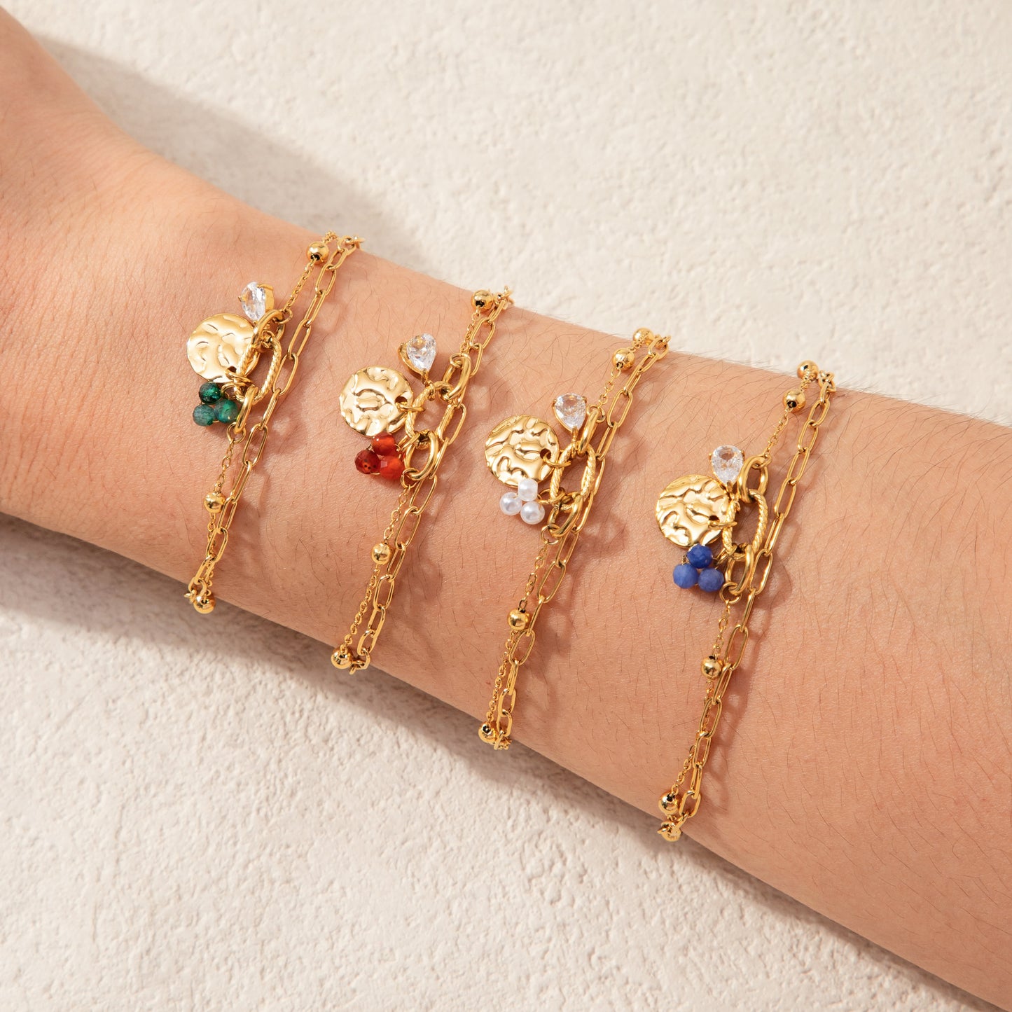 Celestial Drops 18k Gold Plated Bracelet
