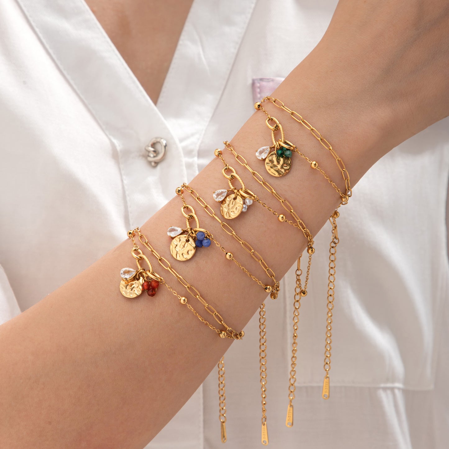 Celestial Drops 18k Gold Plated Bracelet