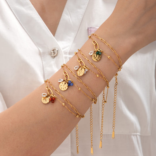 Celestial Drops 18k Gold Plated Bracelet