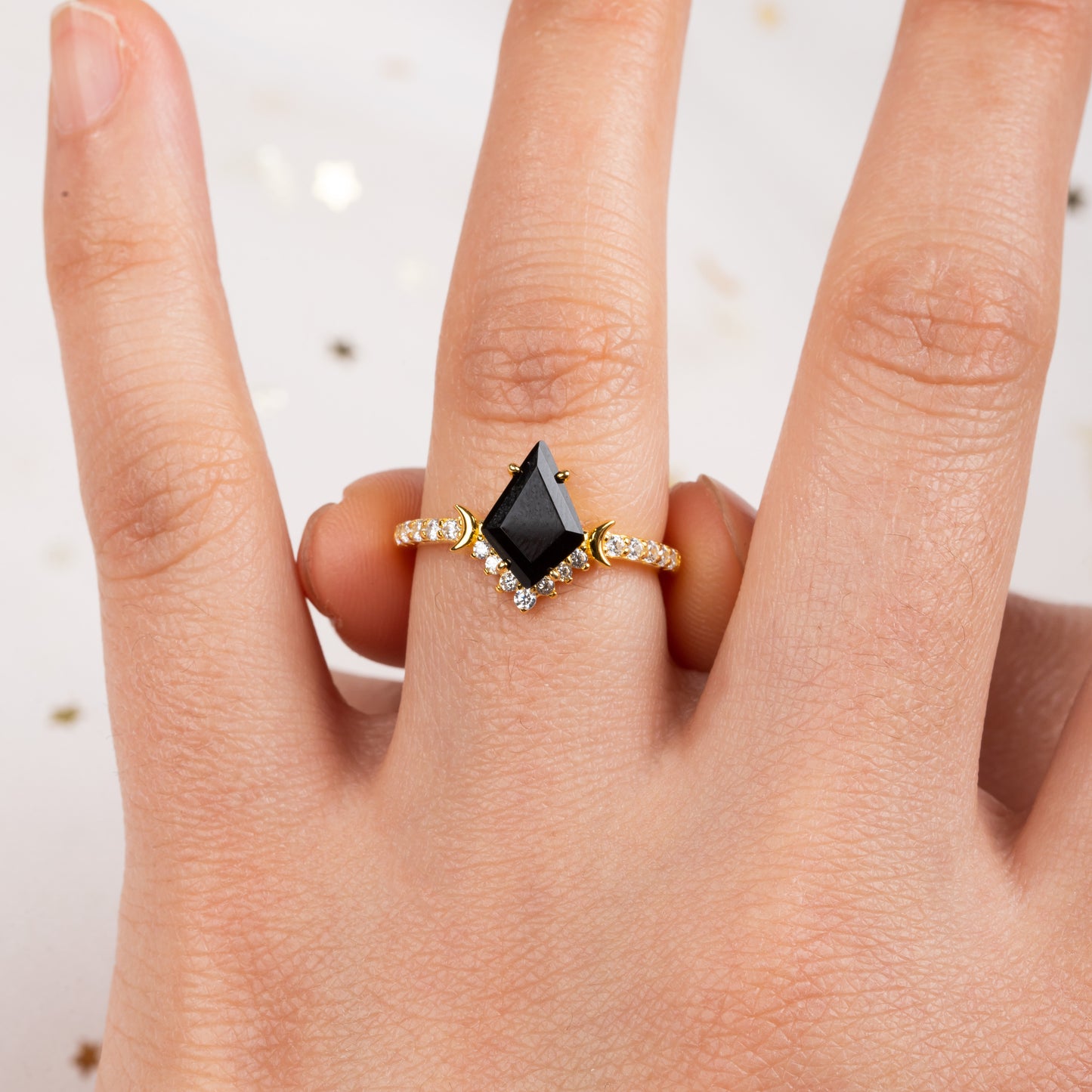 The Onyxra - Black Onyx Women Ring
